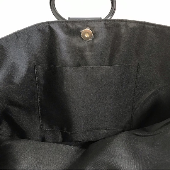 Kate Spade New York Black Woven Tote Beach Bag - Picture 5 of 6